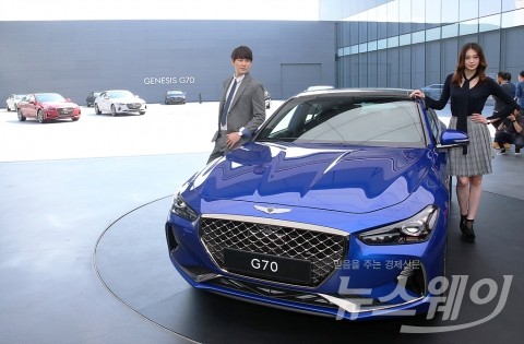 현대자동차 ‘제네시스 G70’ 세계최초 공개
