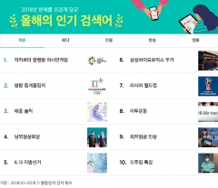 ‘방탄소년단’·‘미스터 선샤인’···카카오, 올해의 인기 검색어 발표