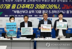 “수도권 기초단체장 4명 중 1명 다주택자···용인시장은 14채”