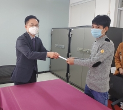 전주기전대학, 미얀마 유학생에 학업지원비 수여