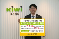 KB저축은행, 대출자산 2조원 돌파 기념 정기예·적금 특판