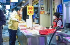 김종식 목포시장, 전통시장·복지시설 방역상황 점검