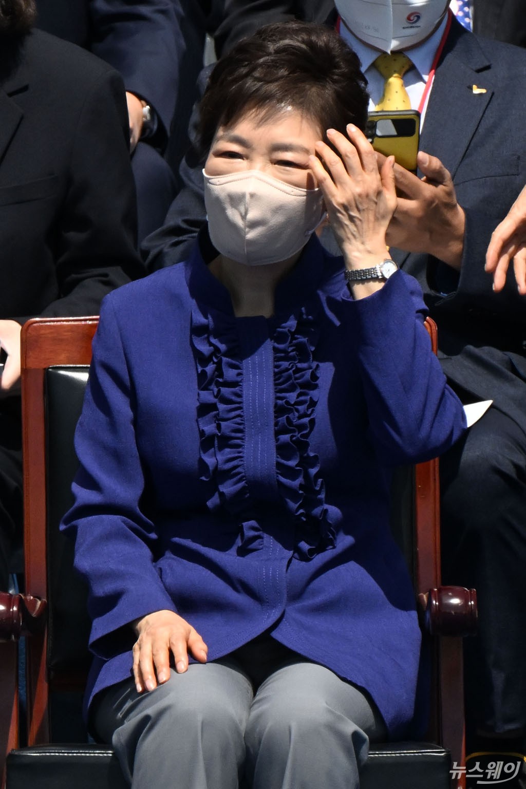 [NW포토]윤석열 대통령 취임식 참석한 박근혜 전 대통령