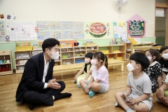 김대중 전남교육감, 초등돌봄교실 방문 '현장 소통'
